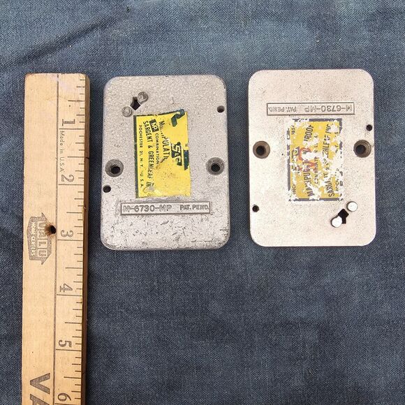 Sargent & Greenleaf Manipulation Proof Combo Safe Lock Backplates 6730-MP - Picture 4 of 5